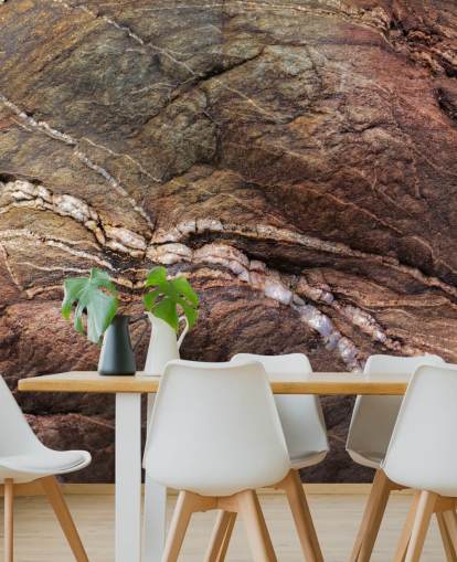 mural personalizado de roca marrón llamado Earth Song de Petra Meikle de Vlas