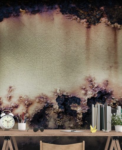 peinture murale en métal personnalisable appelée Elemental Ridge de Petra Meikle de Vlas