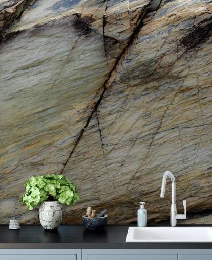 grey stone mural called Emergence Study by Petra Meikle de Vlas