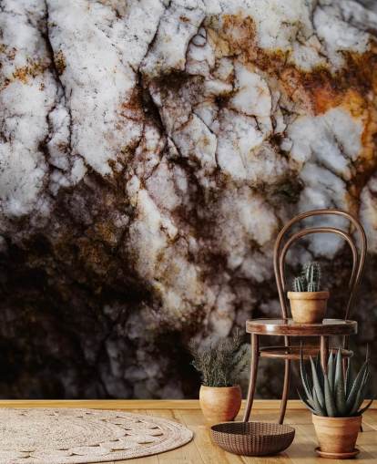 custom cracked stone mural called Exposed Past by Petra Meikle de Vlas