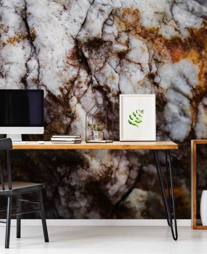 custom cracked stone mural called Exposed Past by Petra Meikle de Vlas