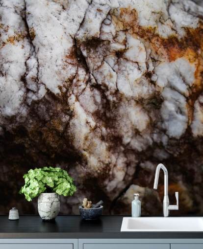 custom cracked stone mural called Exposed Past by Petra Meikle de Vlas