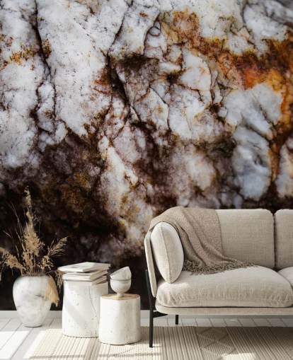 custom cracked stone mural called Exposed Past by Petra Meikle de Vlas