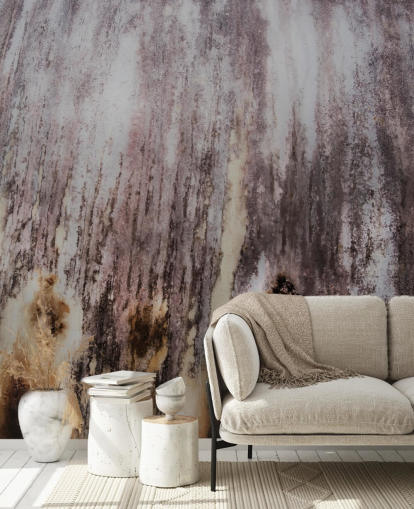 murale personalizzato grigio chiamato Falling Surface di Petra Meikle de Vlas