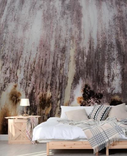 mural gris personalizado llamado Falling Surface de Petra Meikle de Vlas