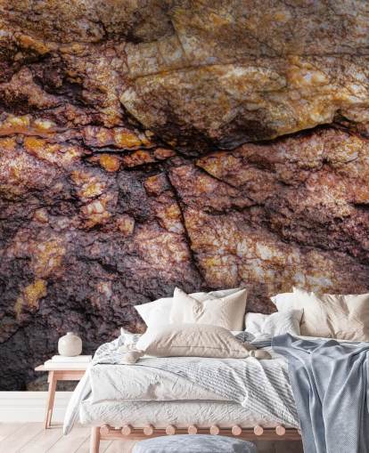 custom stone mural called Hidden Warmth by Petra Meikle de Vlas