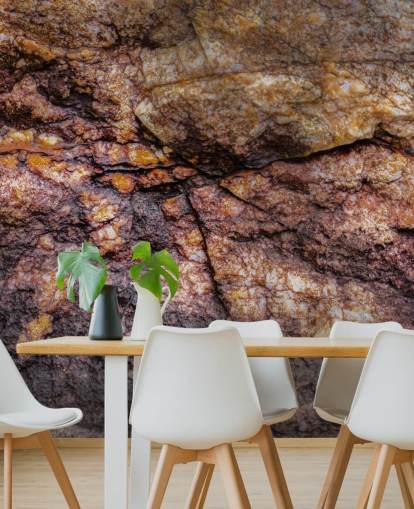 custom stone mural called Hidden Warmth by Petra Meikle de Vlas