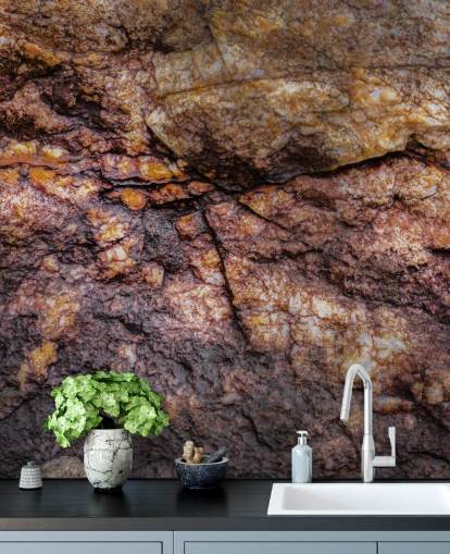 mural de piedra personalizado llamado Hidden Warmth de Petra Meikle de Vlas