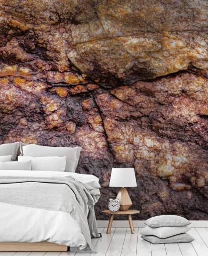 custom stone mural called Hidden Warmth by Petra Meikle de Vlas