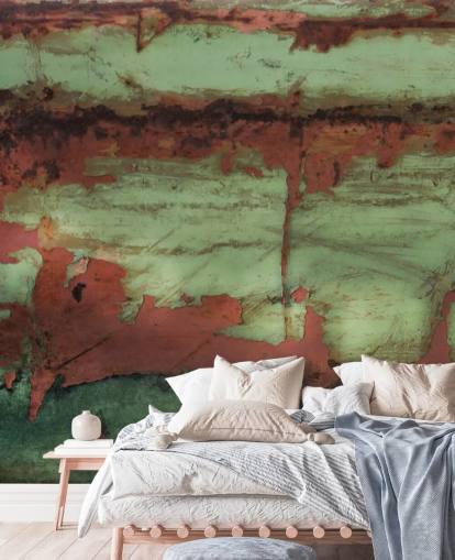 peinture murale en métal personnalisée appelée Iron Divide par Petra Meikle de Vlas