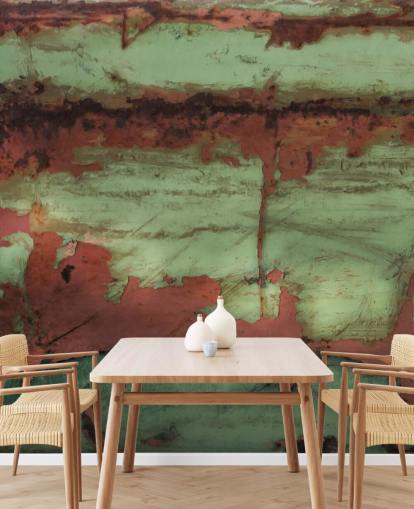 peinture murale en métal personnalisée appelée Iron Divide par Petra Meikle de Vlas