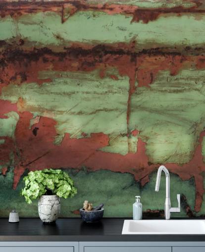 custom metal mural called Iron Divide by Petra Meikle de Vlas