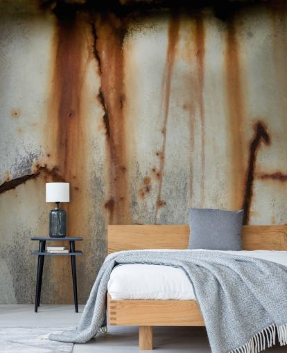 graues und braunes Metallwandbild namens Iron Release II von Petra Meikle de Vlas