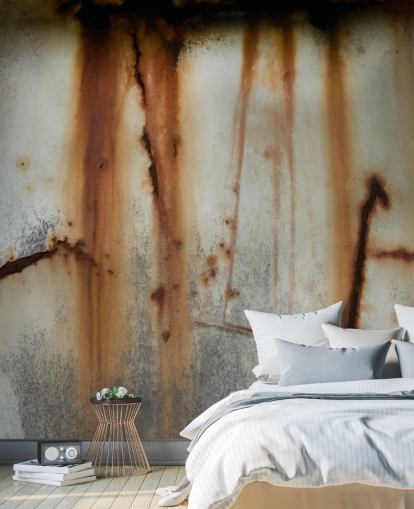 grey and brown metal mural called Iron Release II by Petra Meikle de Vlas