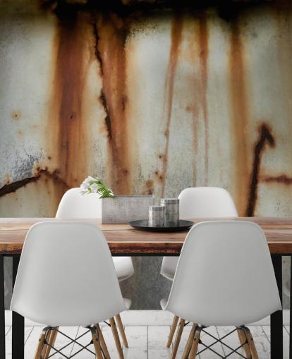 gray and brown metal mural called Iron Release II by Petra Meikle de Vlas