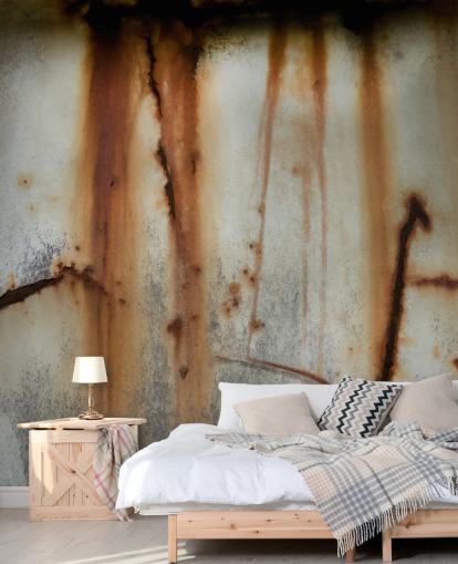 grey and brown metal mural called Iron Release II by Petra Meikle de Vlas