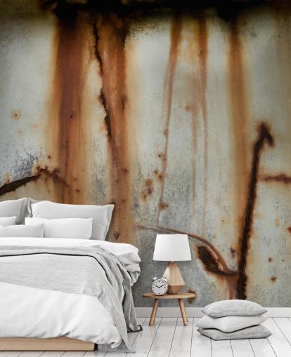 grey and brown metal mural called Iron Release II by Petra Meikle de Vlas