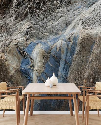 rock effect mural called Memory of Motion by Petra Meikle de Vlas