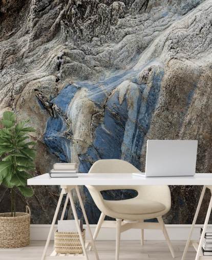 rock effect mural called Memory of Motion by Petra Meikle de Vlas