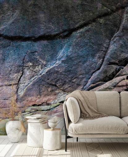 mural con efecto piedra oscura llamado Mineral Memory II de Petra Meikle de Vlas