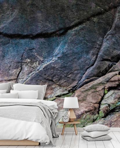 mural con efecto piedra oscura llamado Mineral Memory II de Petra Meikle de Vlas