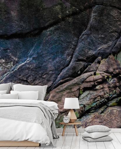 gray and brown custom stone effect mural called Mineral Memory by Petra Meikle de Vlas gray and brown custom stone effect mural called Mineral Memory by Petra Meikle de Vlas