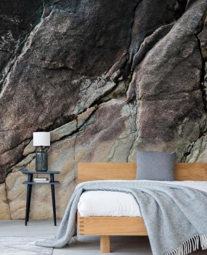 gray customizable stone mural called Mineral Symphony by Petra Meikle de Vlas