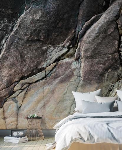 grey customisable stone mural called Mineral Symphony by Petra Meikle de Vlas