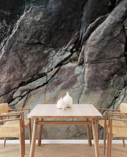 grey customisable stone mural called Mineral Symphony by Petra Meikle de Vlas