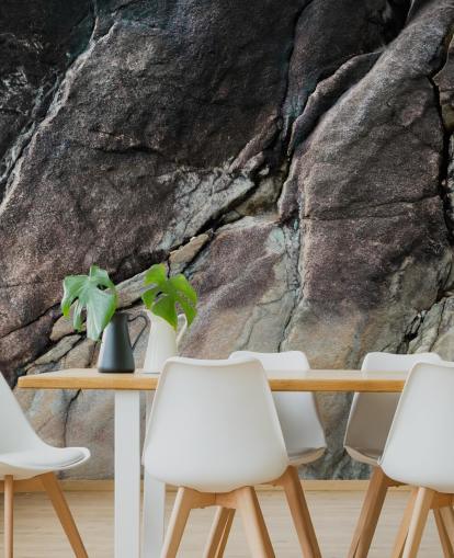 grå anpassningsbar stenväggmålning kallad Mineral Symphony av Petra Meikle de Vlas