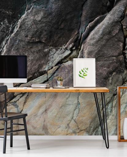 gray customizable stone mural called Mineral Symphony by Petra Meikle de Vlas gray customizable stone mural called Mineral Symphony by Petra Meikle de Vlas