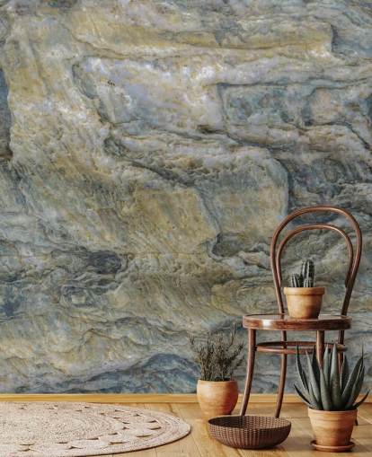 Wandbild in Steinoptik namens Pale Drift von Petra Meikle de Vlas