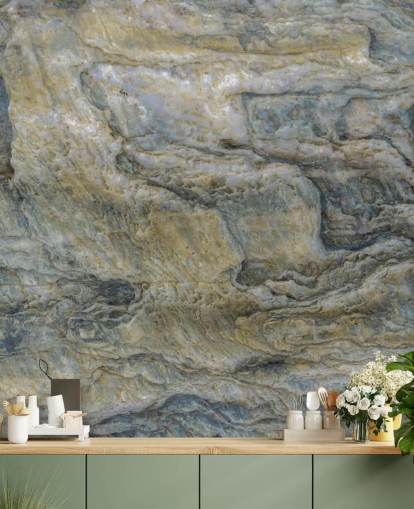stone effect mural called Pale Drift by Petra Meikle de Vlas