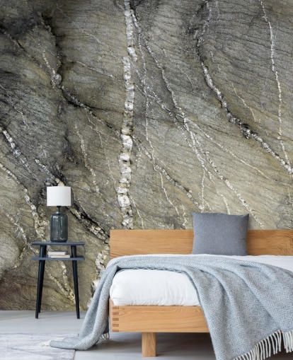 mural de piedra gris llamado Quartz Whispers de la artista Petra Meikle de Vlas