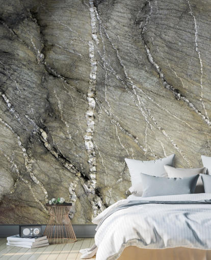 gray stone mural called Quartz Whispers by artist Petra Meikle de Vlas gray stone mural called Quartz Whispers by artist Petra Meikle de Vlas