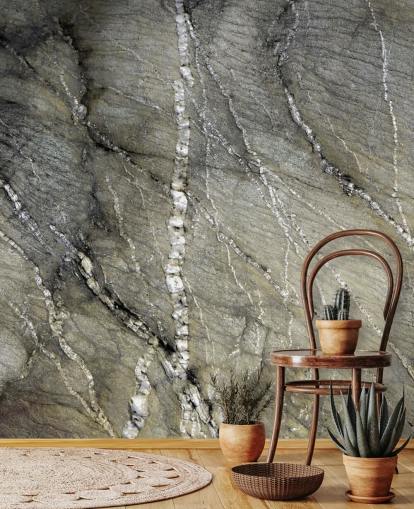 gray stone mural called Quartz Whispers by artist Petra Meikle de Vlas