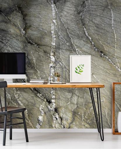 grey stone mural called Quartz Whispers by artist Petra Meikle de Vlas