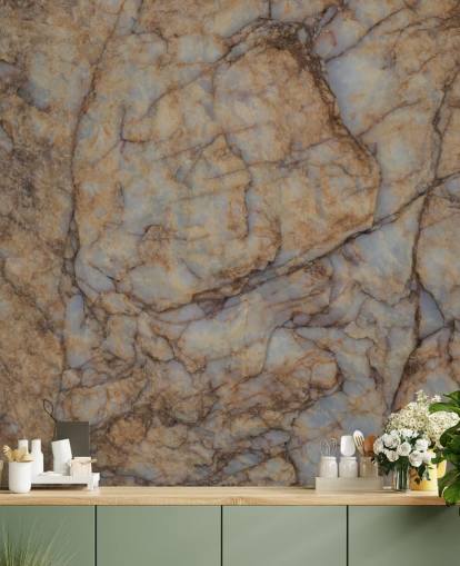 brown custom stone effect mural called Shifting Terrain by Petra Meikle de Vlas brown custom stone effect mural called Shifting Terrain by Petra Meikle de Vlas