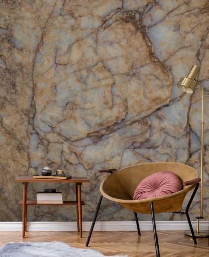 murale marrone personalizzato effetto pietra chiamato Shifting Terrain di Petra Meikle de Vlas murale marrone personalizzato effetto pietra chiamato Shifting Terrain di Petra Meikle de Vlas