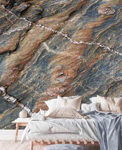 gray and brown surface texture mural called Stone Passage by Petra Meikle de Vlas gray and brown surface texture mural called Stone Passage by Petra Meikle de Vlas