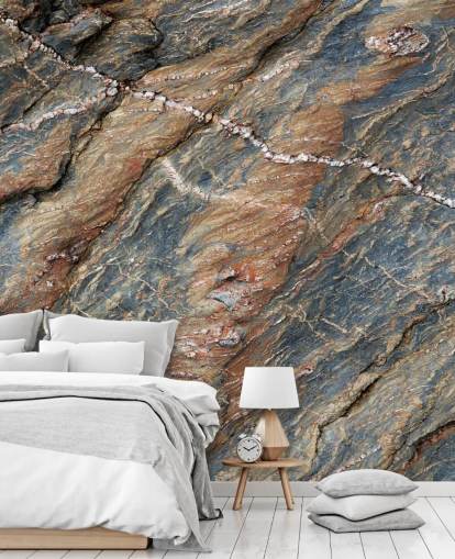 gray and brown surface texture mural called Stone Passage by Petra Meikle de Vlas gray and brown surface texture mural called Stone Passage by Petra Meikle de Vlas