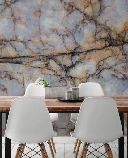 gray and brown custom stone effect mural called Surface Stillness by Petra Meikle de Vlas gray and brown custom stone effect mural called Surface Stillness by Petra Meikle de Vlas