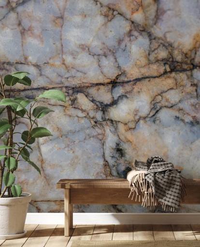 grey and brown custom stone effect mural called Surface Stillness by Petra Meikle de Vlas grey and brown custom stone effect mural called Surface Stillness by Petra Meikle de Vlas