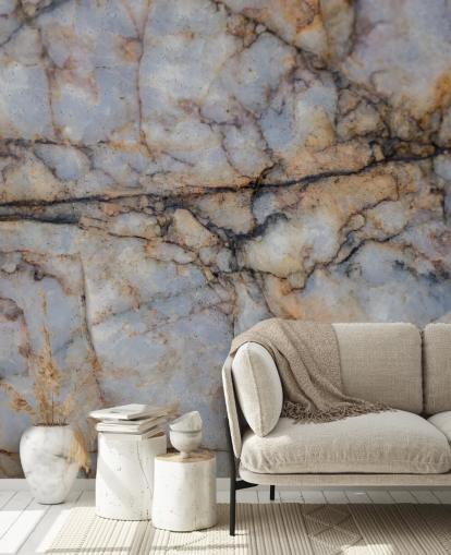 gray and brown custom stone effect mural called Surface Stillness by Petra Meikle de Vlas gray and brown custom stone effect mural called Surface Stillness by Petra Meikle de Vlas