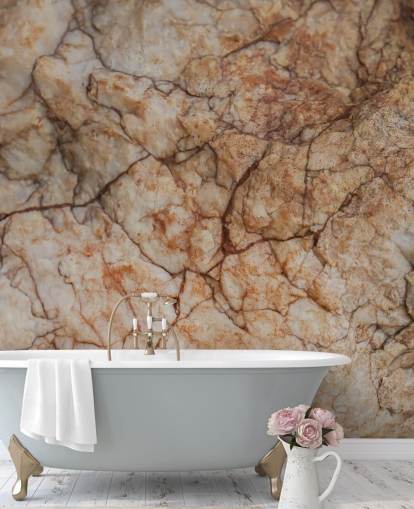 natural custom stone mural called Surface Tension by Petra Meikle de Vlas