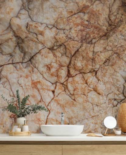 natural custom stone mural called Surface Tension by Petra Meikle de Vlas