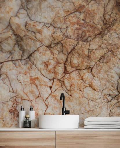 natural custom stone mural called Surface Tension by Petra Meikle de Vlas
