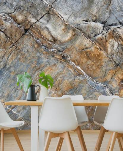 murale con superficie personalizzata grigio e marrone chiamato Terrascape di Petra Meikle de Vlas murale con superficie personalizzata grigio e marrone chiamato Terrascape di Petra Meikle de Vlas