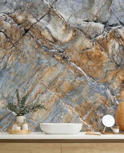 grey and brown custom surface texture mural called Terrascape by Petra Meikle de Vlas