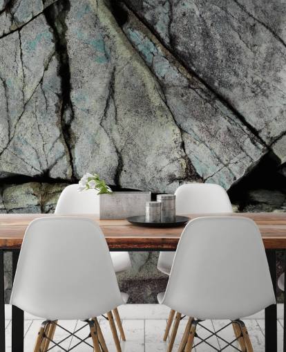 mural personalizado con textura de piedra gris llamado Understory de Petra Meikle de Vlas 